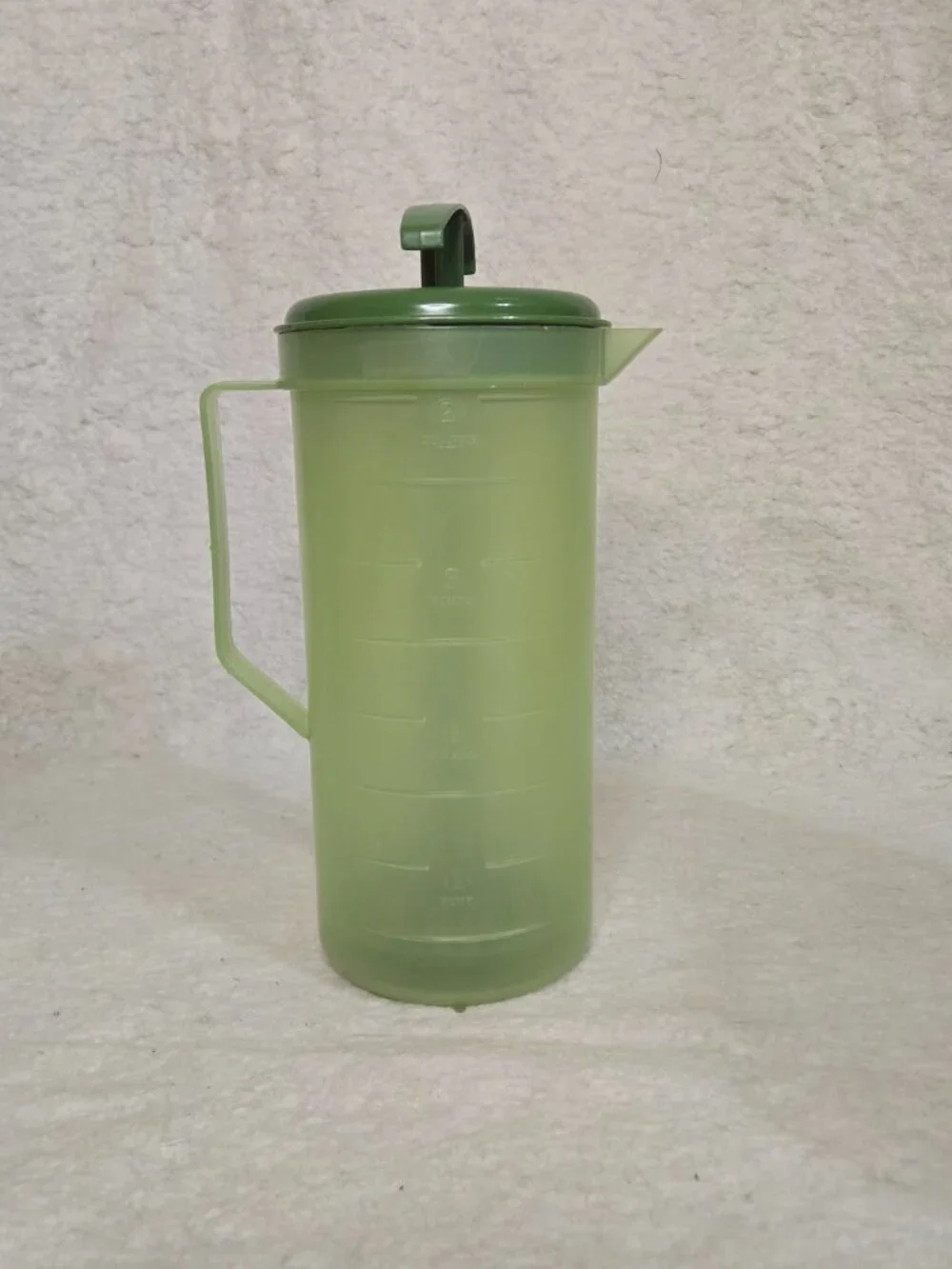 Vintage 2 Qt Federal Housewares Measuring Mixer Pitcher Green 1970s